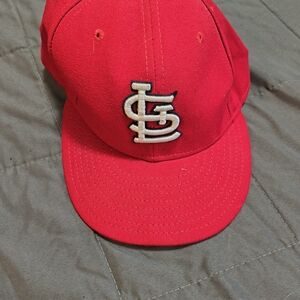 New Era Red and Black Fitted Cap